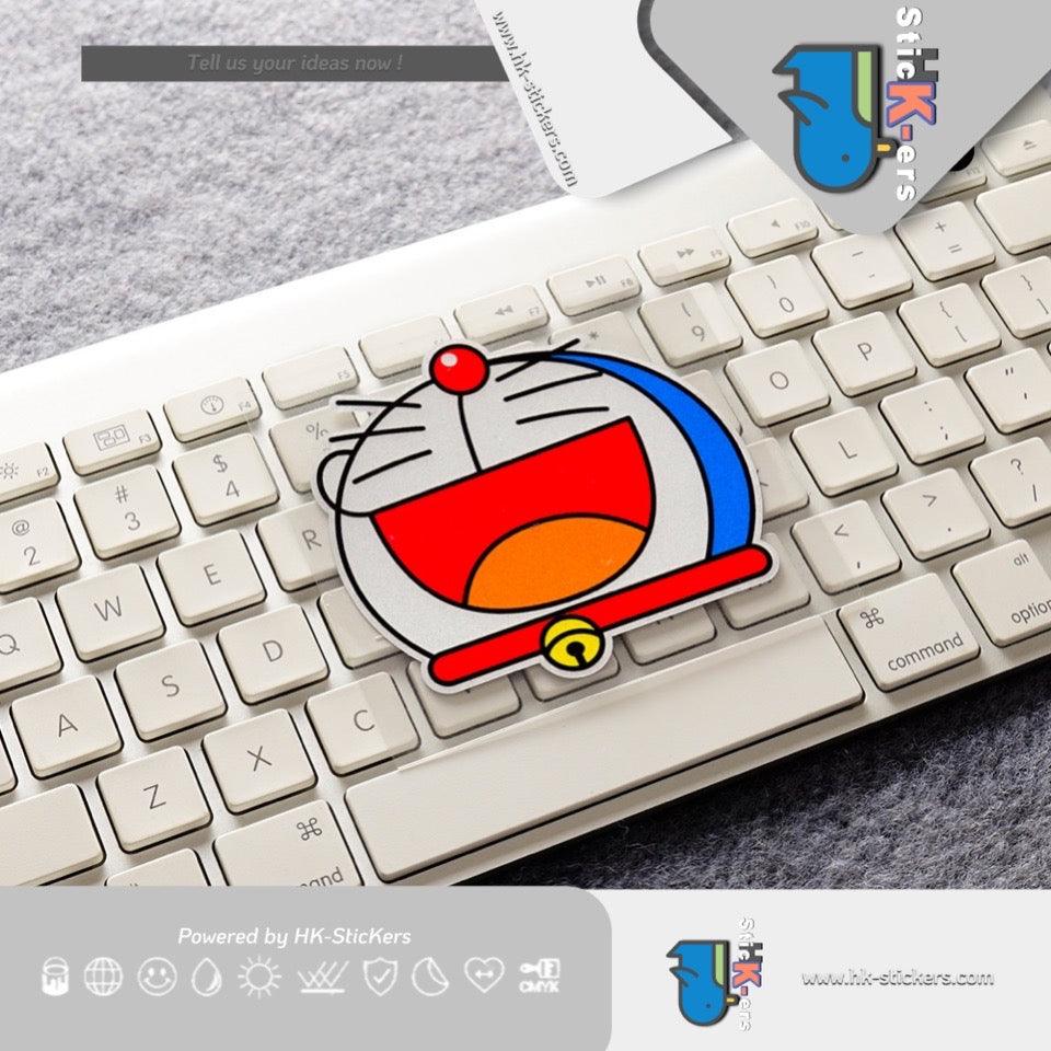 HK-SticKers 防水反光貼紙 | 防水反光汽車貼紙叮噹卡通貼紙 創意笑了裝飾貼 叮噹貓反光貼 - HK-SticKers