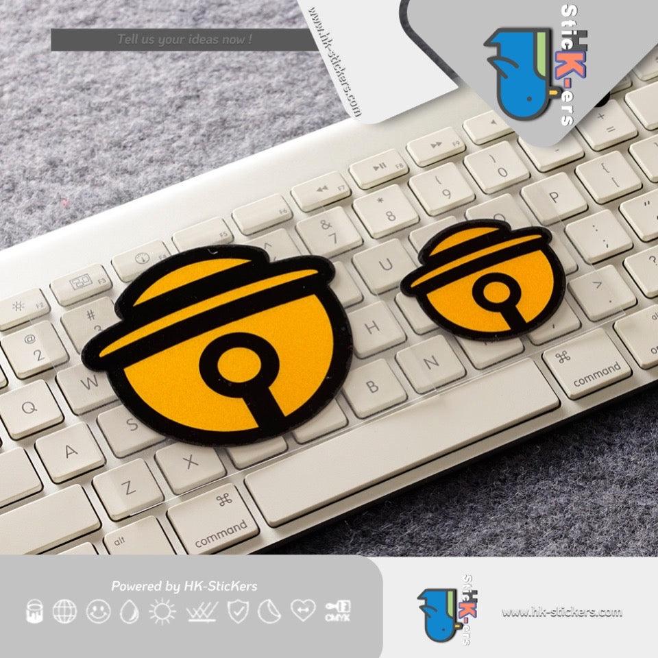 HK-SticKers 防水反光貼紙 | 叮噹車貼 可愛搞笑卡通新手貼汽車電車頭盔反光貼 - HK-SticKers
