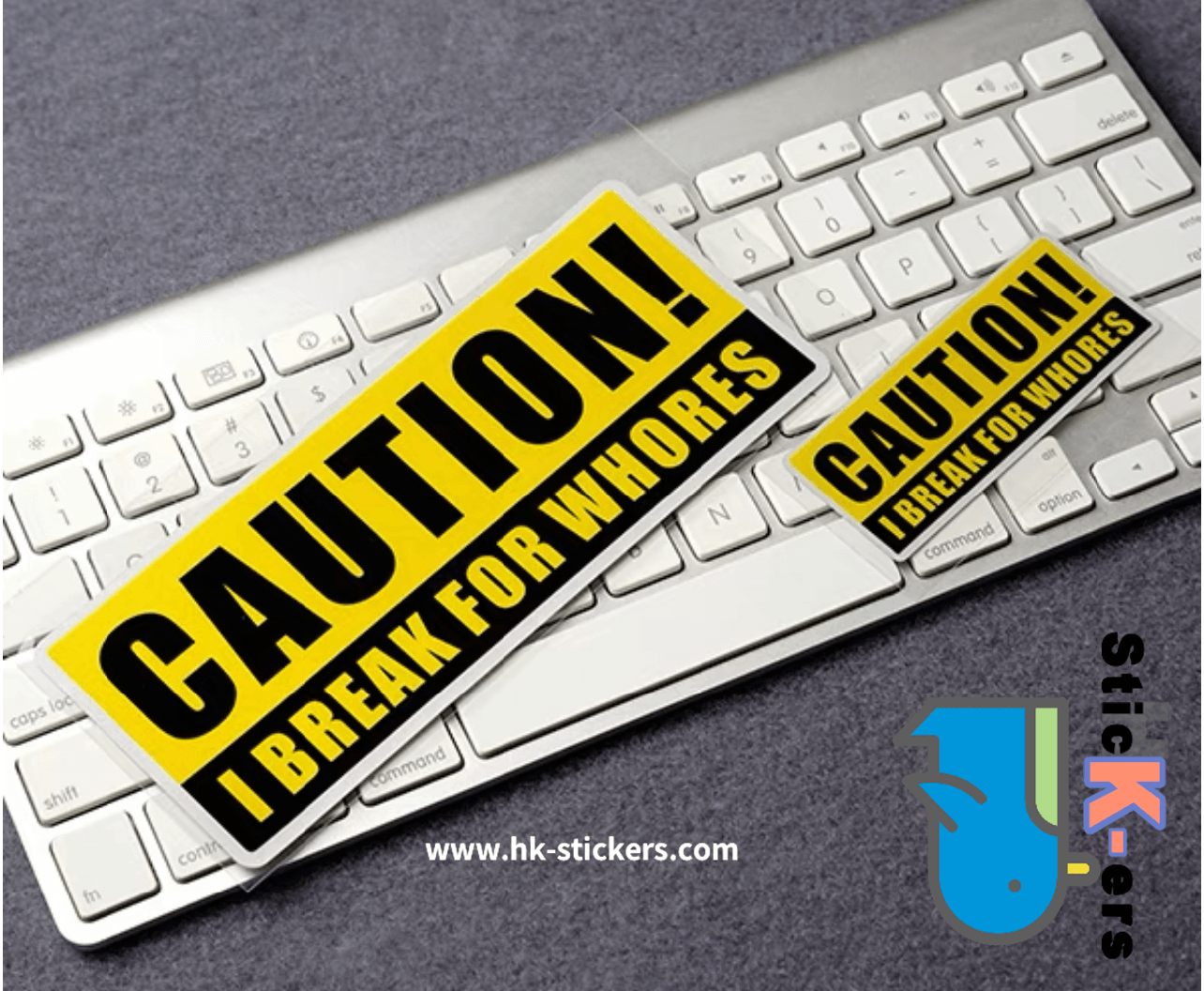 HK-SticKers 防水反光貼紙 | 警示注意車貼 保持車距反光貼 隨時急剎提示車尾貼紙 - HK-SticKers
