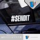 HK-SticKers 防水反光貼紙 | SENDIT出發車貼 創意文字貼紙 HF低趴改裝車窗反光貼 - HK-SticKers