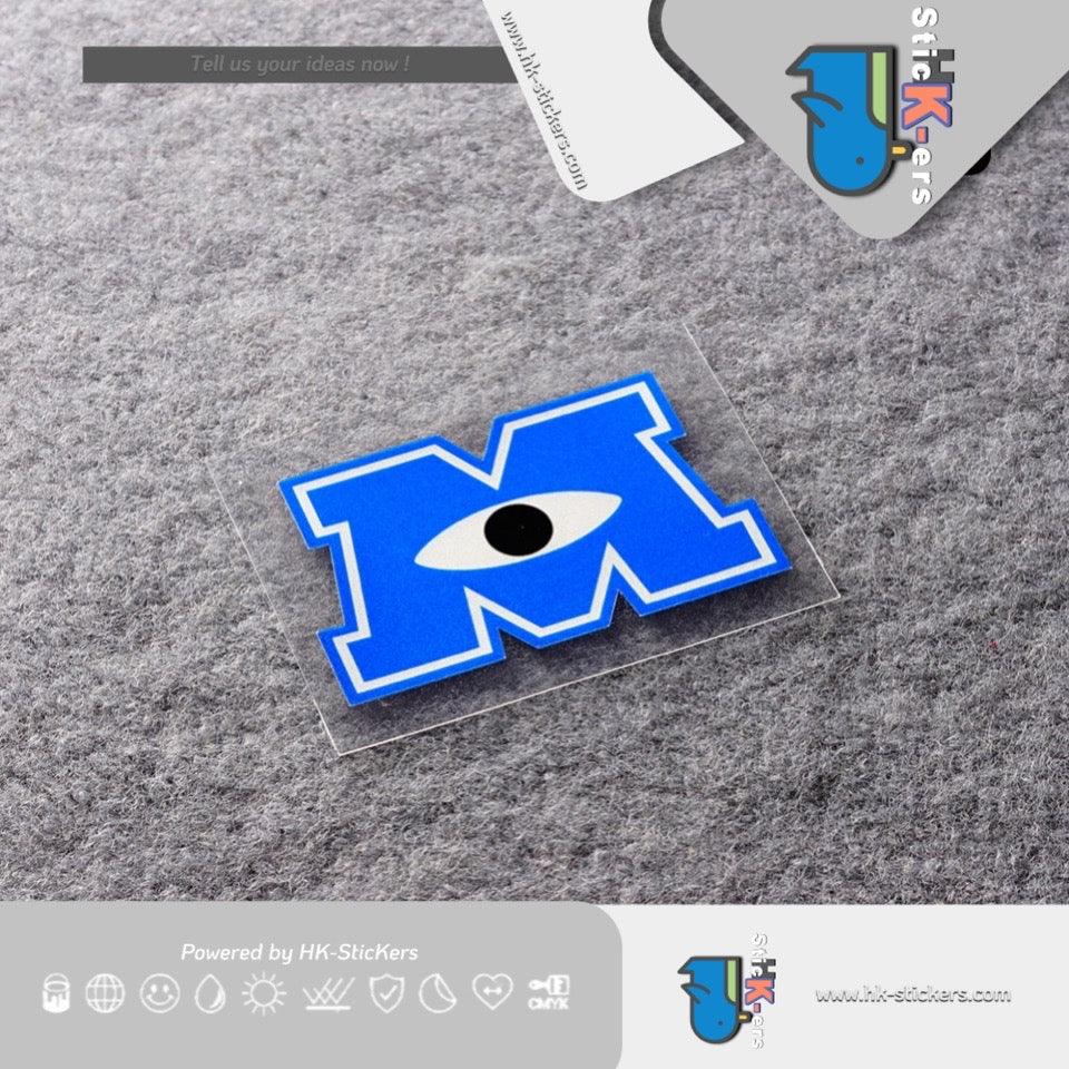 HK-SticKers 防水反光貼紙 | 怪獸毛毛卡通貼紙 M大眼睛葉子板車貼 划痕遮蓋反光 - HK-SticKers