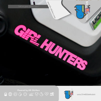 防水汽車貼紙 | HK-SticKers 原創個性追夢人勵志車貼金錢獵人少女獵人美女車手防水貼紙貼 - HK-SticKers