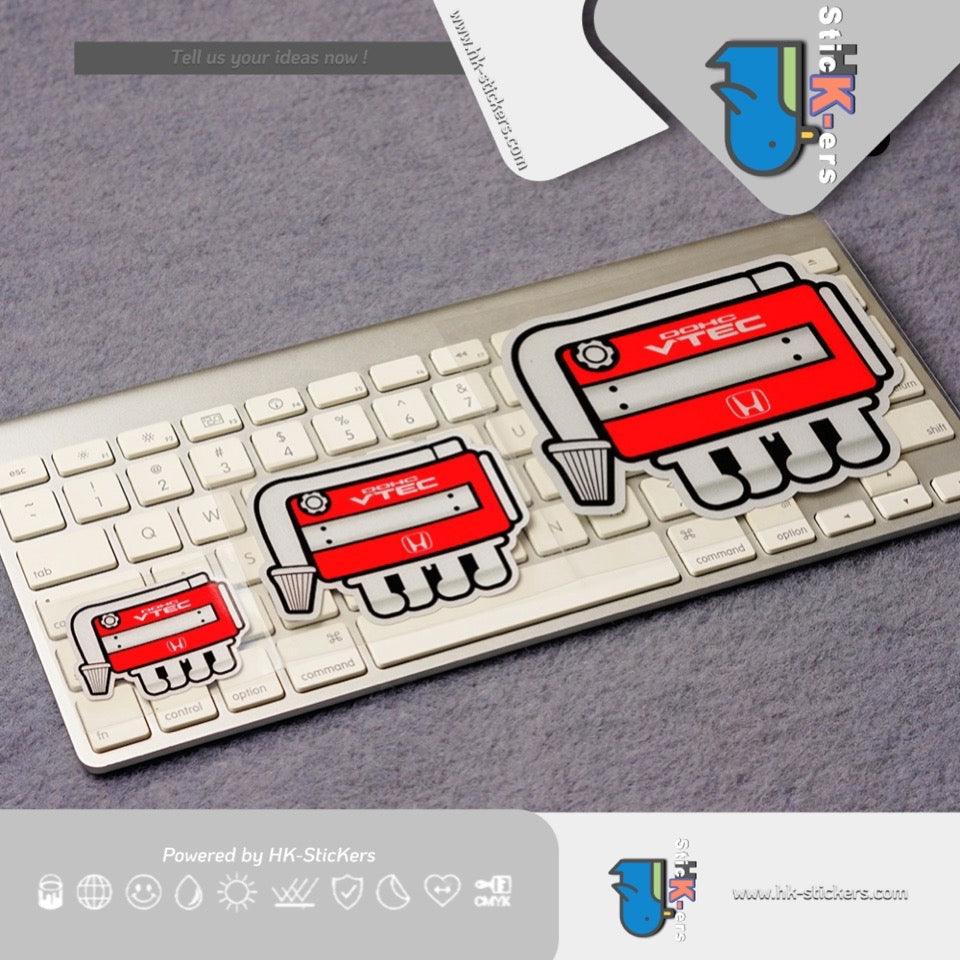 HK-SticKers 防水反光貼紙 | 紅頭髮動機引擎貼紙 FD2CG6定制車貼 裝飾反光貼 - HK-SticKers