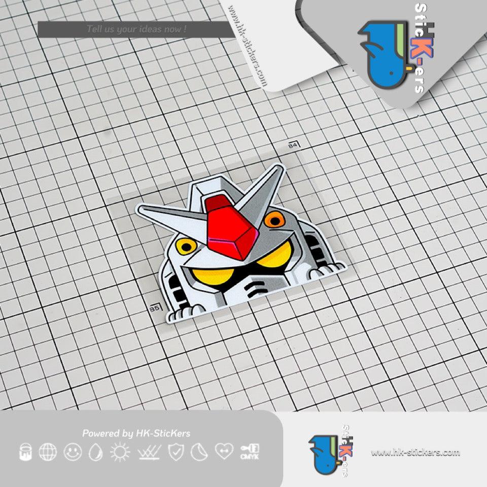 HK-SticKers 防水反光汽車貼 | 原創文字貼紙機動戰士駕駛員車貼 個性創意汽車反光貼 - HK-SticKers