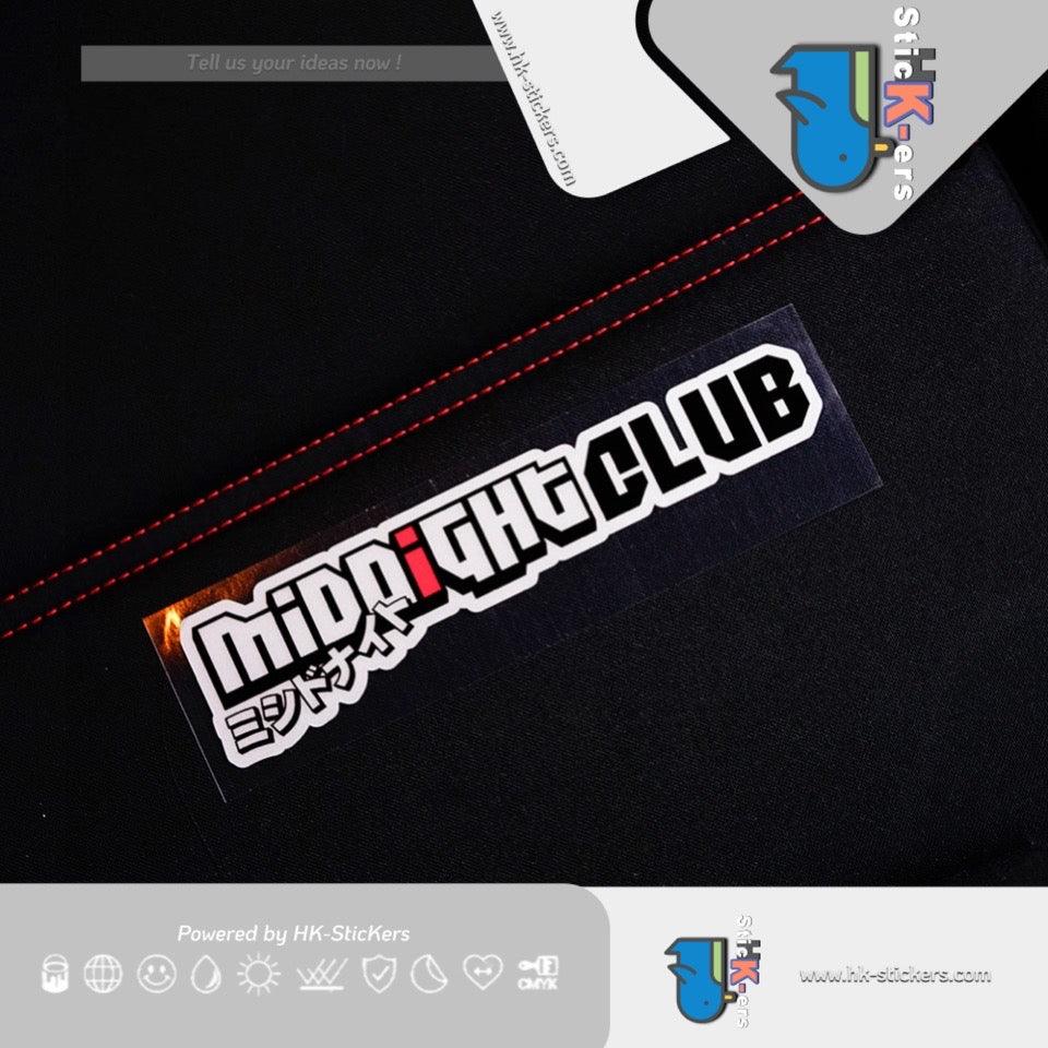 HK-SticKers 防水反光貼紙 | JDM創意裝飾午夜灣岸貼紙 汽車日漫前鏟後包圍划痕反光貼 - HK-SticKers
