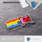 HK-SticKers 防水反光貼紙 | 彩虹車貼 卡通遊戲像素貓貼紙 汽車反光貼 - HK-SticKers