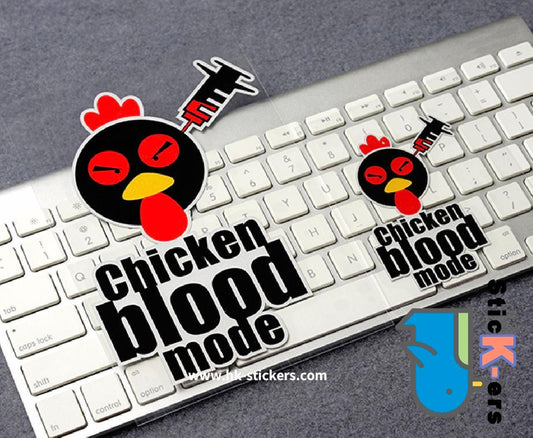 HK-SticKers 防水反光貼紙 | JDM 車貼 打雞血貼紙 chicken blood mode搞怪反光貼 - HK-SticKers