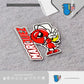 HK-SticKers 防水反光貼紙 | 賽車手93號貼紙 紅螞蟻裝飾反光貼 頭盔防水貼 - HK-SticKers