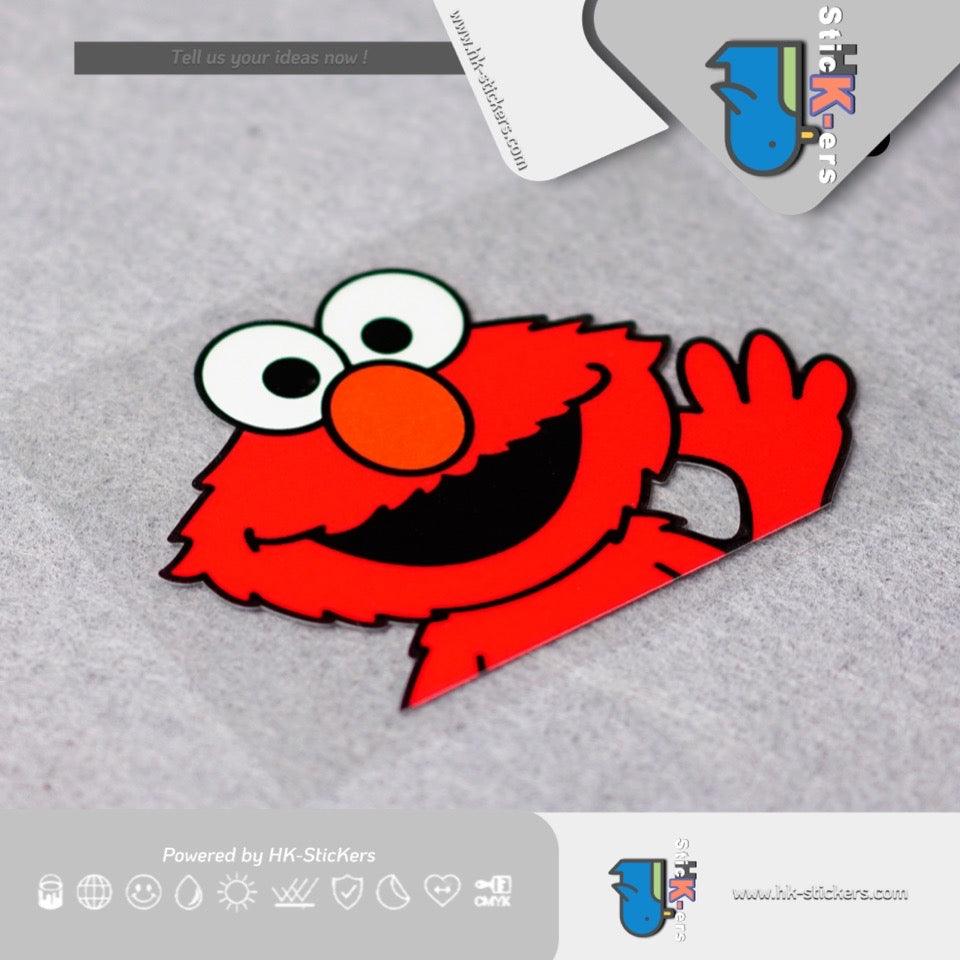HK-SticKers 防水反光貼紙 | 毛毛創意貼紙 可愛卡通玻璃裝飾車貼 後擋玻璃反光貼 - HK-SticKers