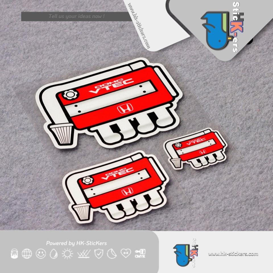 HK-SticKers 防水反光貼紙 | 紅頭髮動機引擎貼紙 FD2CG6定制車貼 裝飾反光貼 - HK-SticKers