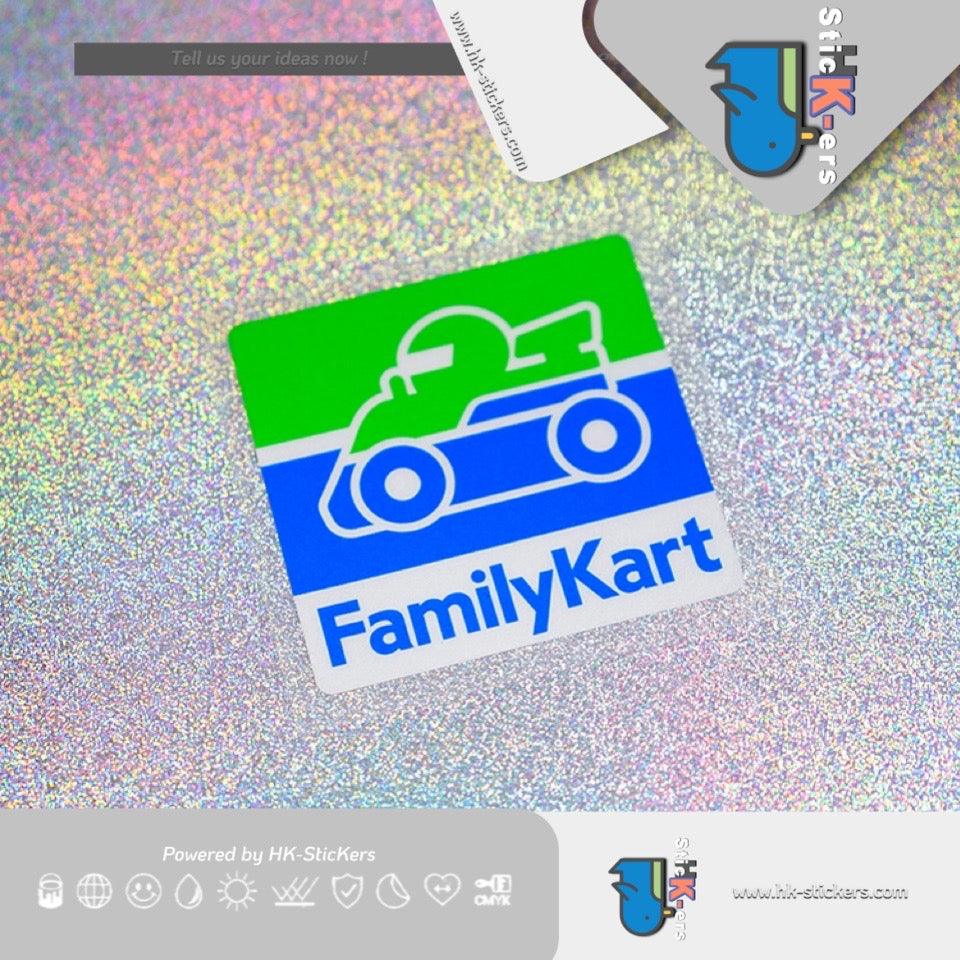 HK-SticKers 防水反光貼紙 | 車貼趣味家庭卡丁車貼紙惡搞創意平衡車車身擋風玻璃裝飾反光貼go kart - HK-SticKers