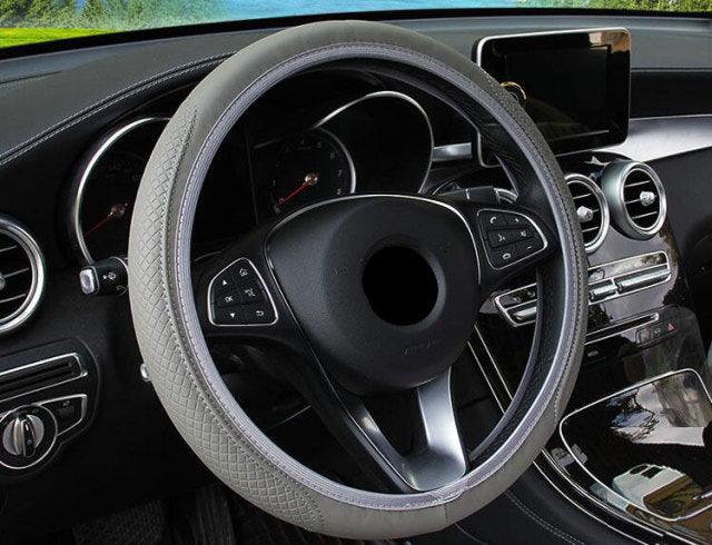 HK-SticKers Parts | Steering Wheel Cover Braid On The Steering Wheel Cover Cubre Volante Auto Car Wheel Cover Car Accessories - HK-SticKers